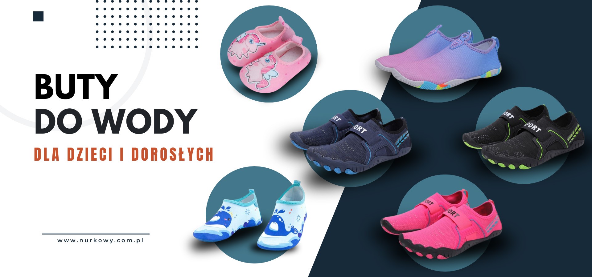 Buty do wody dla dzieci i dorosłych